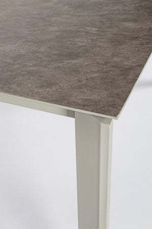 Tavolo da pranzo allungabile con piano in ceramica - MALIK Dimensione: 160x90, Colore: Grigio