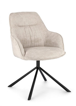 Set 2 Poltrone in Ecopelle Nera Moderna da Interno - EFFORTLESS Colore: Bianco