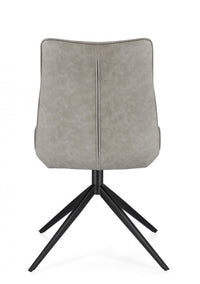 Set 2 Sedie Ecopelle Tortora Moderna da Interno - ARIA Colore: Tortora