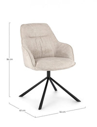 Set 2 Poltrone in Ecopelle Nera Moderna da Interno - EFFORTLESS Colore: Bianco