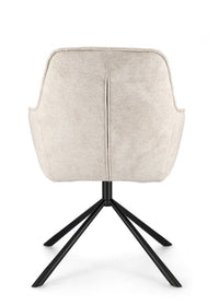 Set 2 Poltrone in Ecopelle Nera Moderna da Interno - EFFORTLESS Colore: Bianco