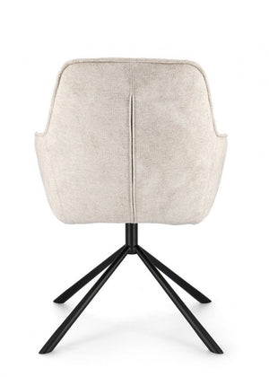 Set 2 Poltrone in Ecopelle Nera Moderna da Interno - EFFORTLESS Colore: Bianco