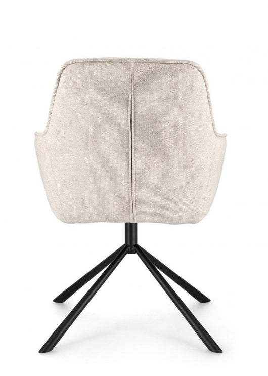 Set 2 Poltrone in Ecopelle Nera Moderna da Interno - EFFORTLESS Colore: Bianco