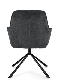 Set 2 Poltrone in Ecopelle Nera Moderna da Interno - EFFORTLESS Colore: Nero