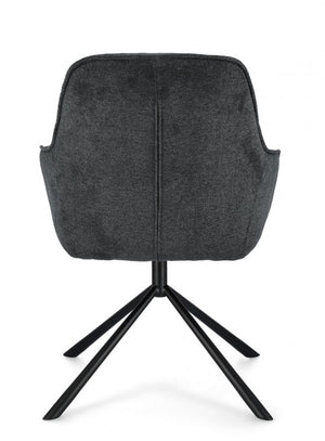 Set 2 Poltrone in Ecopelle Nera Moderna da Interno - EFFORTLESS Colore: Nero