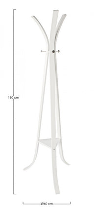 Appendiabiti Metallo Tortora Moderno da Interno - CELESTIALE Colore: Bianco