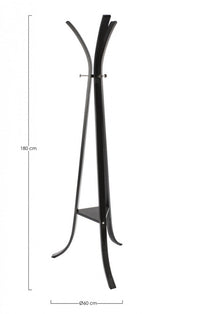 Appendiabiti Metallo Tortora Moderno da Interno - CELESTIALE Colore: Nero
