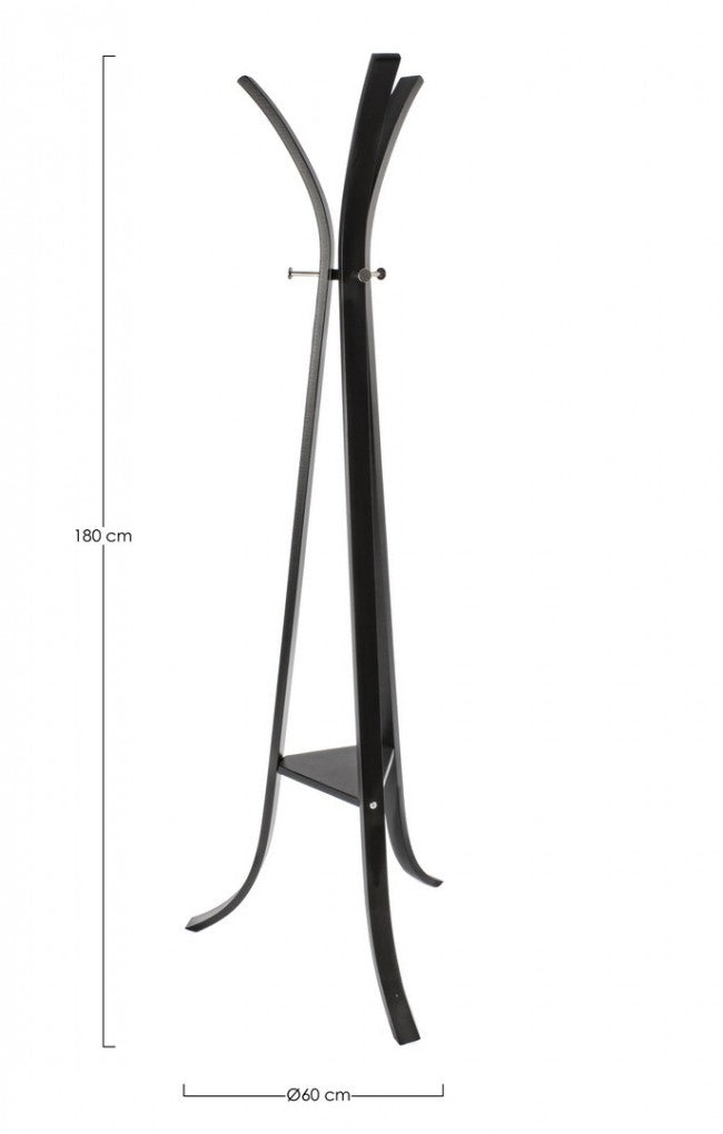 Appendiabiti Metallo Tortora Moderno da Interno - CELESTIALE Colore: Nero