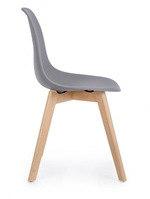 Poltrona Sospesa con corda intrecciata - JASMINE Colore: Grigio