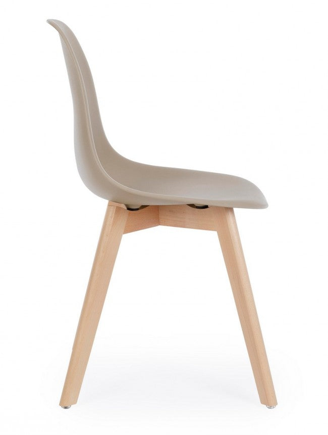 Poltrona Sospesa con corda intrecciata - JASMINE Colore: Tortora