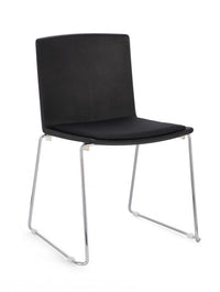 Set 4 Sedie Resina Verde Moderne da Interno - AMARA Colore: Antracite