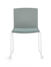 Set 4 Sedie Resina Verde Moderne da Interno - AMARA Colore: Verde