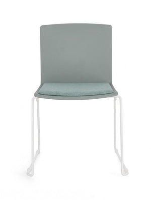 Set 4 Sedie Resina Verde Moderne da Interno - AMARA Colore: Verde