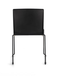 Set 4 Sedie Resina Verde Moderne da Interno - AMARA Colore: Nero