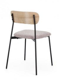 Set 2 Sedie Acciaio Marrone Moderno da Interno - BELLA Colore: Marrone