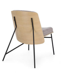 Poltrona Design Legno Grigio Moderno da Interno - CLIFF Colore: Grigio