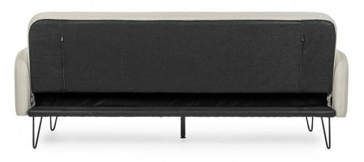 Divano Letto Tessuto Nero Moderno da Interno - BRIANNA Colore: Beige