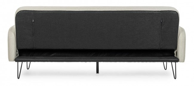 Divano Letto Tessuto Nero Moderno da Interno - BRIANNA Colore: Beige
