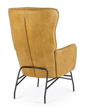 Poltrona Similpelle Marrone Moderna da Interno - SAVANNAH Colore: Marrone chiaro