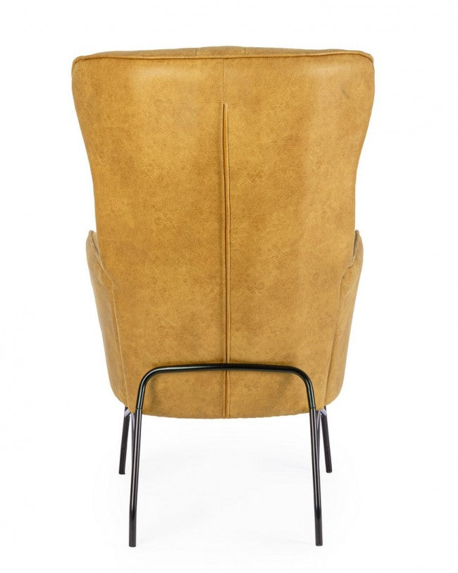 Poltrona Similpelle Marrone Moderna da Interno - SAVANNAH Colore: Marrone chiaro