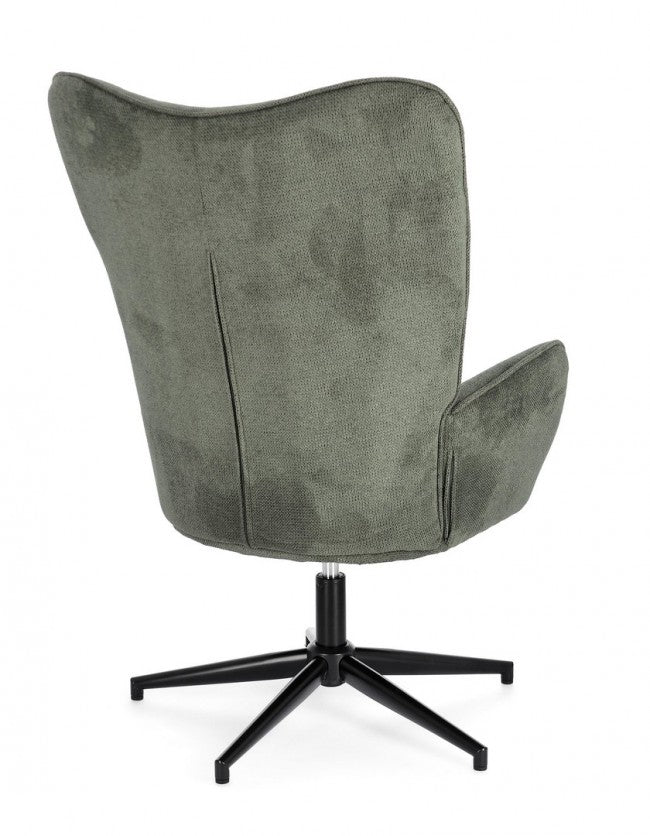 Poltrona Tessuto Verde Moderna da Interno - LUCILLE Colore: Verde