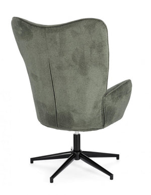 Poltrona Tessuto Verde Moderna da Interno - LUCILLE Colore: Verde