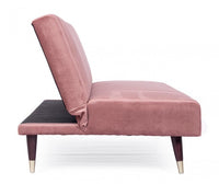 Divano Letto Velluto Beige Moderno da Interno - ADELAIDE Colore: Rosa