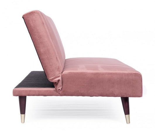 Divano Letto Velluto Beige Moderno da Interno - ADELAIDE Colore: Rosa