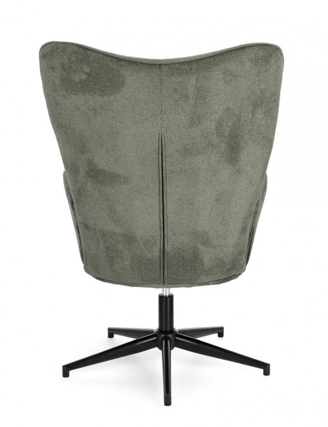 Poltrona Tessuto Verde Moderna da Interno - LUCILLE Colore: Verde