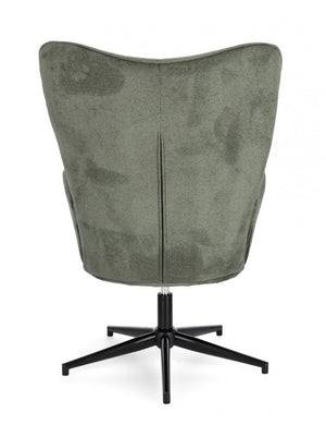 Poltrona Tessuto Verde Moderna da Interno - LUCILLE Colore: Verde