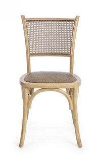 Sedia Legno Bianco Vintage da Interno - CATA Colore: Marrone