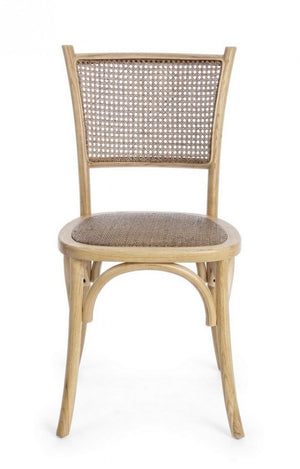 Sedia Legno Bianco Vintage da Interno - CATA Colore: Marrone