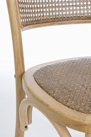 Sedia Legno Bianco Vintage da Interno - CATA Colore: Marrone