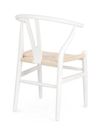 Sedia Legno Marrone Moderna da Interno - DIANA Colore: Bianco