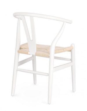 Sedia Legno Marrone Moderna da Interno - DIANA Colore: Bianco