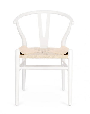 Sedia Legno Marrone Moderna da Interno - DIANA Colore: Bianco