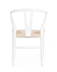 Sedia Legno Marrone Moderna da Interno - DIANA Colore: Bianco