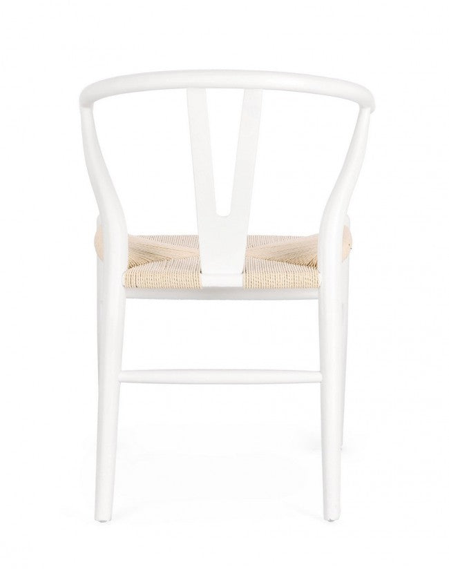 Sedia Legno Marrone Moderna da Interno - DIANA Colore: Bianco