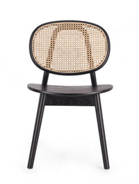 Sedia Legno Nero Moderna da Interno - ELOISE Colore: Nero