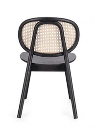 Sedia Legno Nero Moderna da Interno - ELOISE Colore: Nero