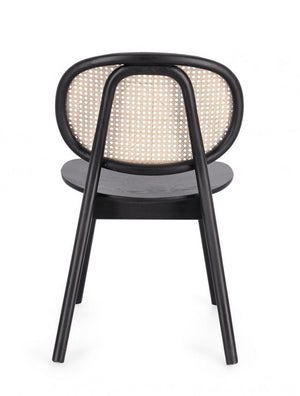 Sedia Legno Nero Moderna da Interno - ELOISE Colore: Nero