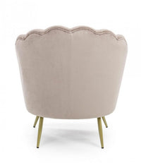 Poltrona in Velluto Grigio Moderno da Interno - GISELLE Colore: Grigio