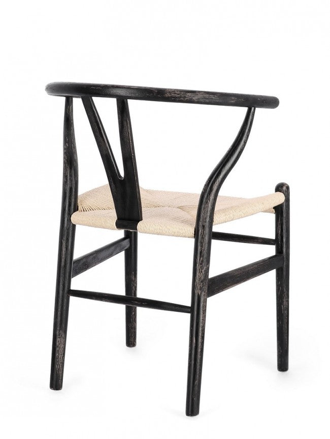 Set 2 Sedie Legno Marrone Moderno da Interno - DIANA Colore: Marrone