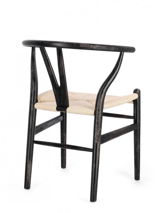 Set 2 Sedie Legno Marrone Moderno da Interno - DIANA Colore: Marrone