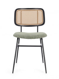 Set 2 Sedie in Fibra Sintetica Grigio Industriale da Interno - VIVIANA Colore: Verde