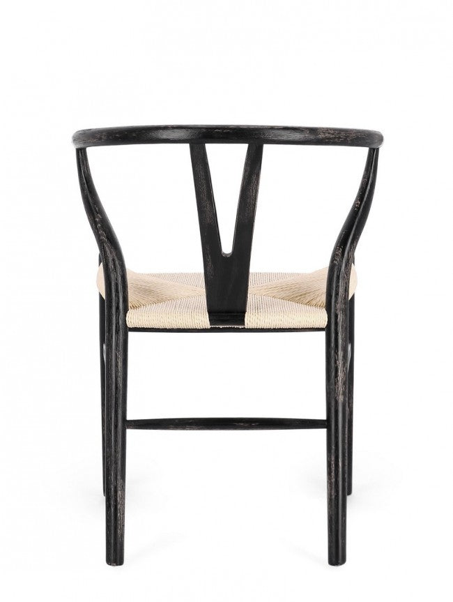 Set 2 Sedie Legno Marrone Moderno da Interno - DIANA Colore: Marrone