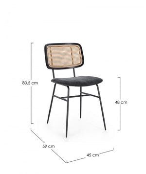 Set 2 Sedie in Fibra Sintetica Grigio Industriale da Interno - VIVIANA Colore: Grigio