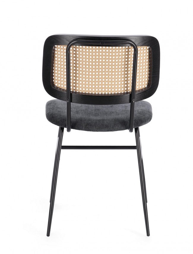 Set 2 Sedie in Fibra Sintetica Grigio Industriale da Interno - VIVIANA Colore: Grigio