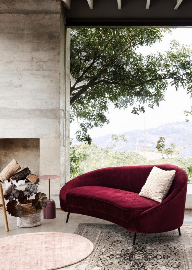 Tavolino Acciaio Rosa Moderno da Interni 30 cm - KALEB Colore: Rosa