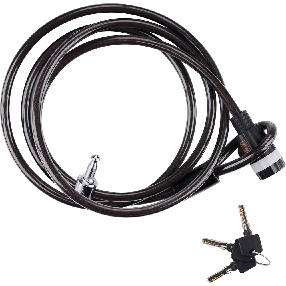BLACK+DECKER Lucchetto a Cavo per Bicicletta Moto e Scooter Lunghezza 240 cm